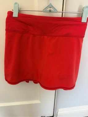 lululemon athletica Red Performance Skort Pace Setter size 8